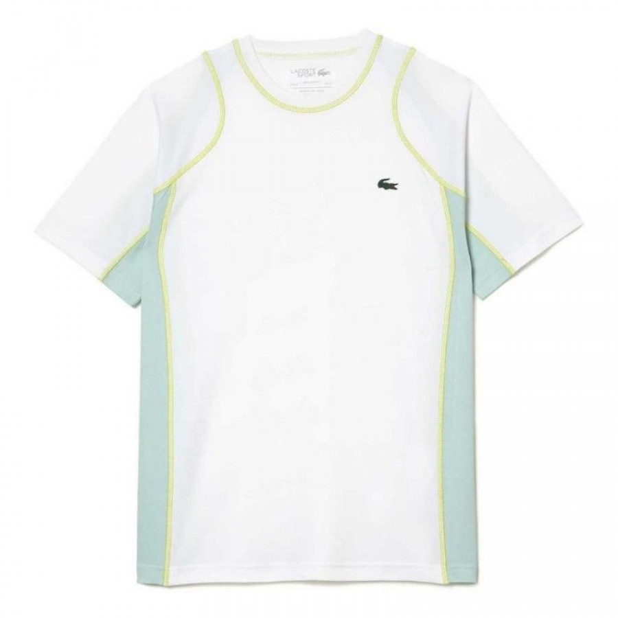 Lacoste Sport Pique T-shirt bianca PADELPOINT Lacoste Sport Pique T-shirt bianca