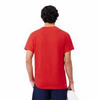 Lacoste Sport Red White T-Shirt  Offer + Cheap