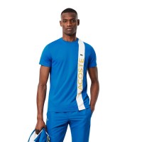Lacoste Sport Ultra Dry Blue White T-Shirt  Offer + Cheap