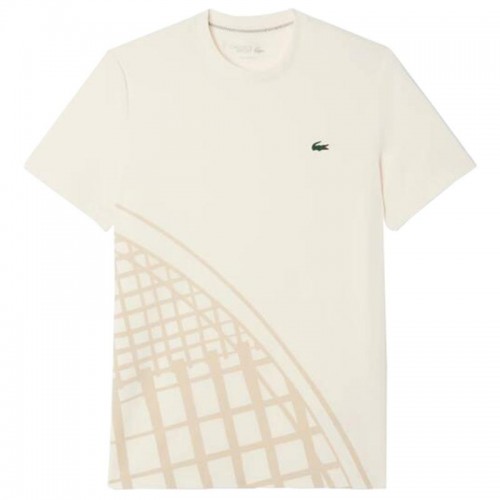 Lacoste Ultra Dry Off-White Maglietta da tennis