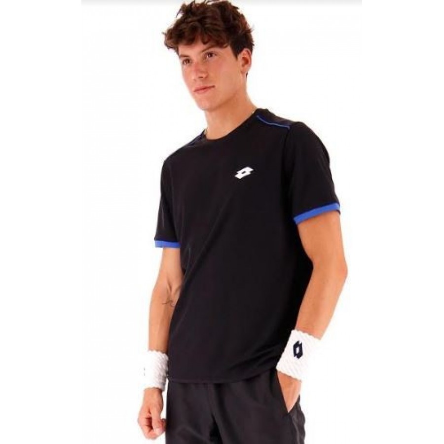 Maglia Lotto Aydex IV Tee nero T1823 PADELPOINT Maglia Lotto Aydex IV Tee nero T1823