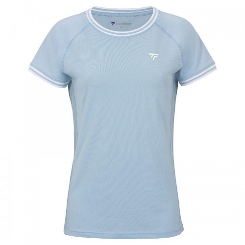 Camiseta Tecnifibre Team Stretch Azul Glaciar Mujer