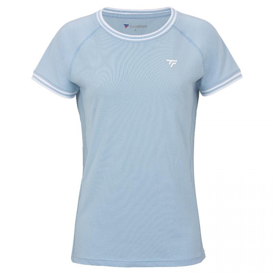 Camiseta Tecnifibre Team Stretch Azul Glaciar Mujer