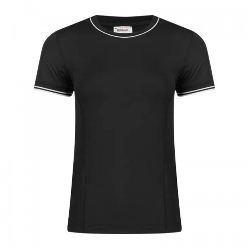 Camiseta Wilson Team Seamless Negro Mujer