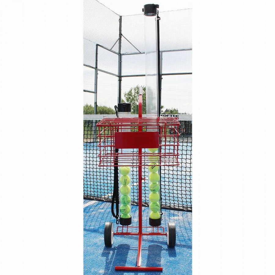 Ball Cart 80 Palline Softee Rosso PADELPOINT Ball Cart 80 Palline Softee Rosso