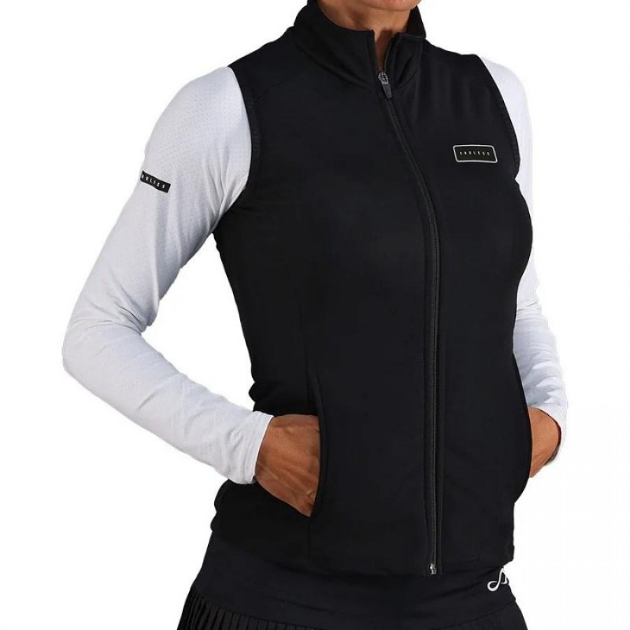 Endless Zipper Vest Black  Offer + Cheap