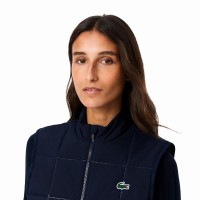 Chaleco Lacoste Regular Fit Azul Marino Mujer  Offer + Cheap