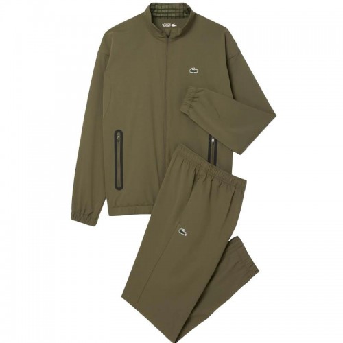 Lacoste Maglia Tennis Verde Cachi