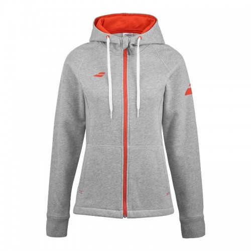 Chaqueta Babolat Exercise Gris Jaspeado Mujer