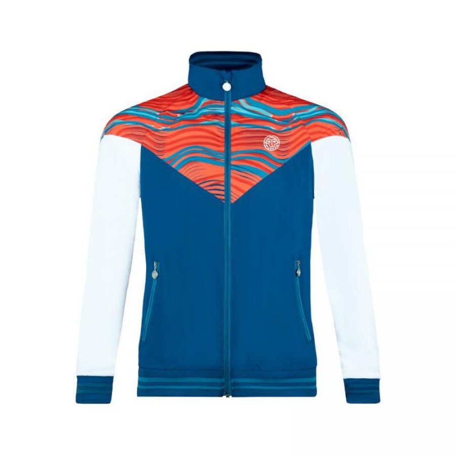 Bidi Badu Hayo Red Neon Dark Blue Giacca PADELPOINT Bidi Badu Hayo Red Neon Dark Blue Giacca