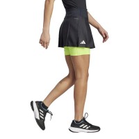 Falda Adidas Pleated Aeroready Pro Negro Lima
