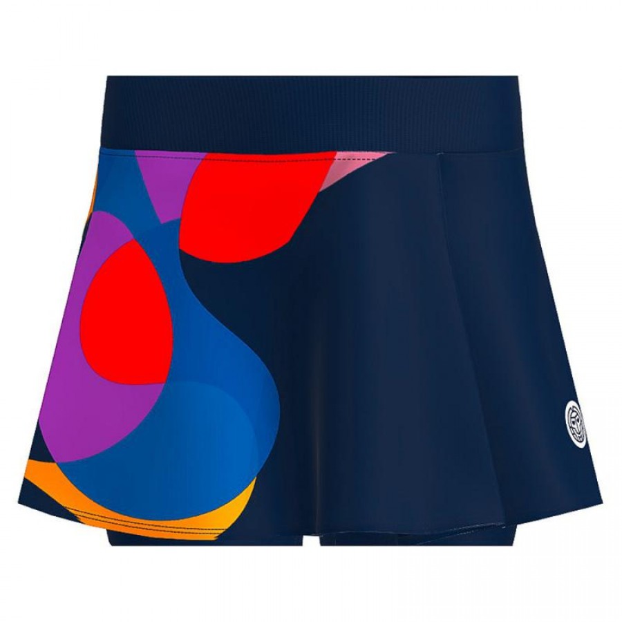 Bidi Badu Twiggy Printed Wavy Dark Blue Mix Skirt  Offer + Cheap
