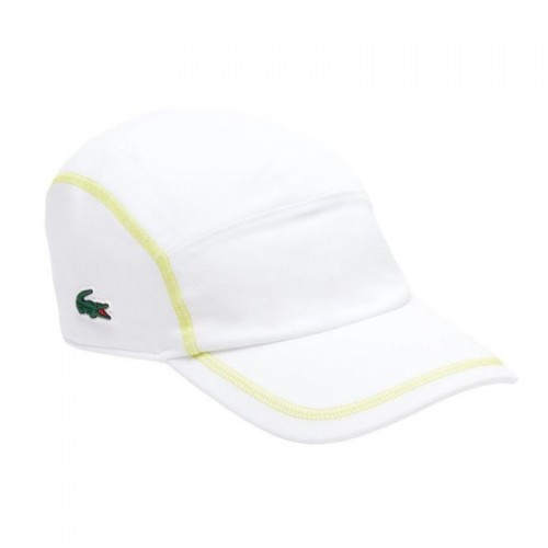 Lacoste Color Block Cappellino Bianco