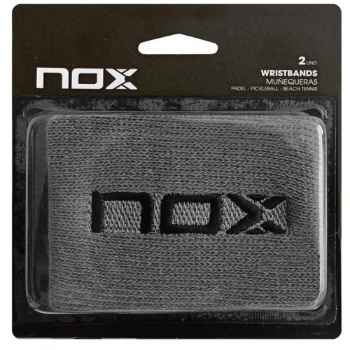 Munequeras Nox Logo Grigio Nero 2 Unita
