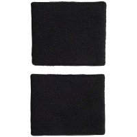 Adidas Black White Wristbands 2 Units