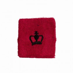 Muñequeras Black Crown Cortas Rosa Fluor 2 Unidades