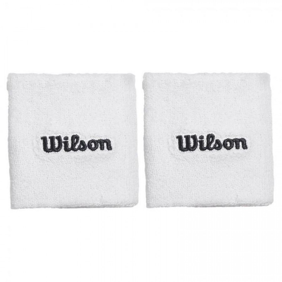 Wilson White Wristbands 2 Units