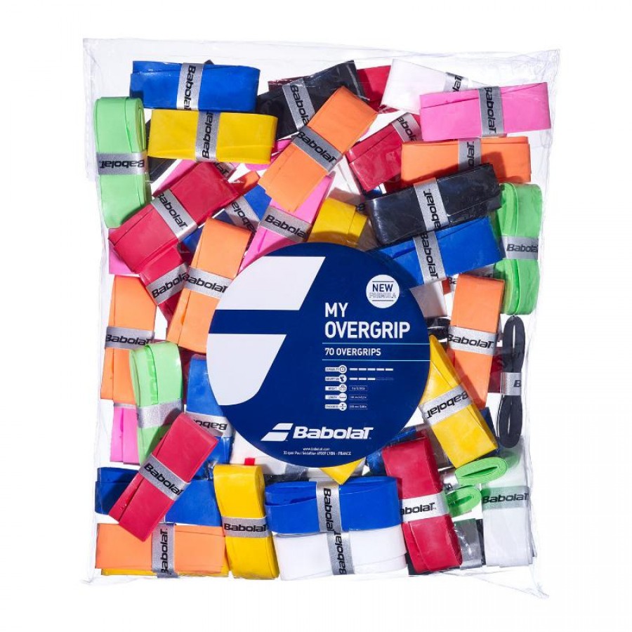 Babolat Multicolor Overgrips 70 unita PADELPOINT Babolat Multicolor Overgrips 70 unita