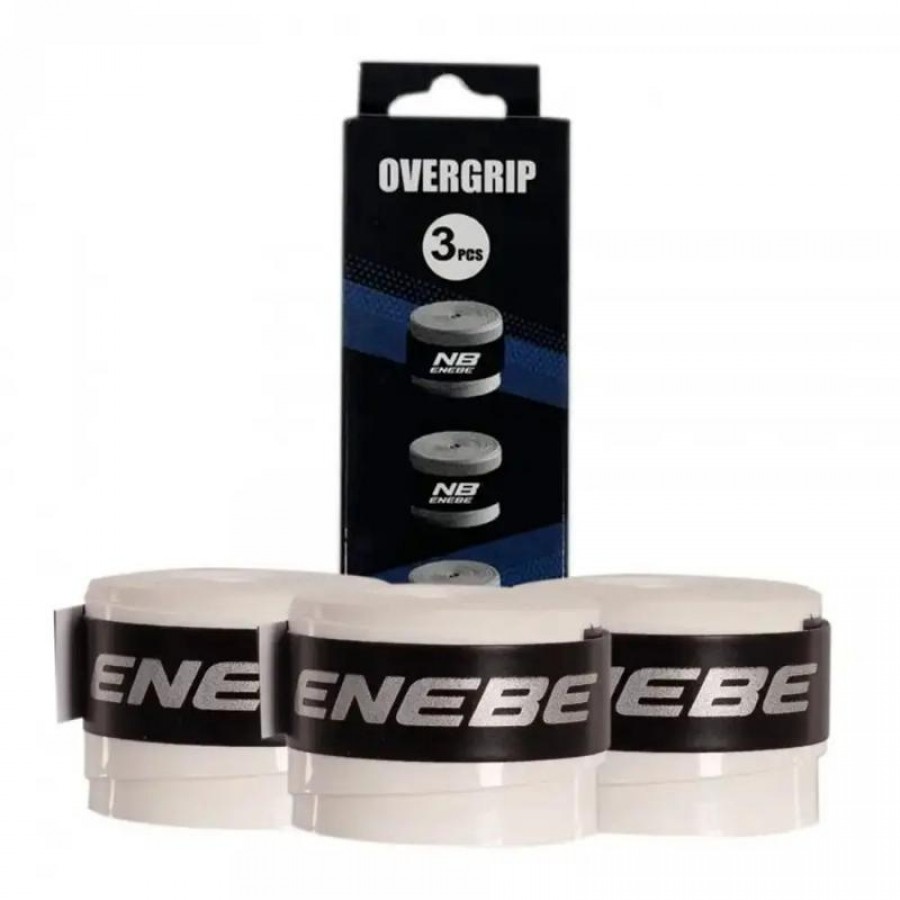 Enebe Plain White Surgrips 3 unités