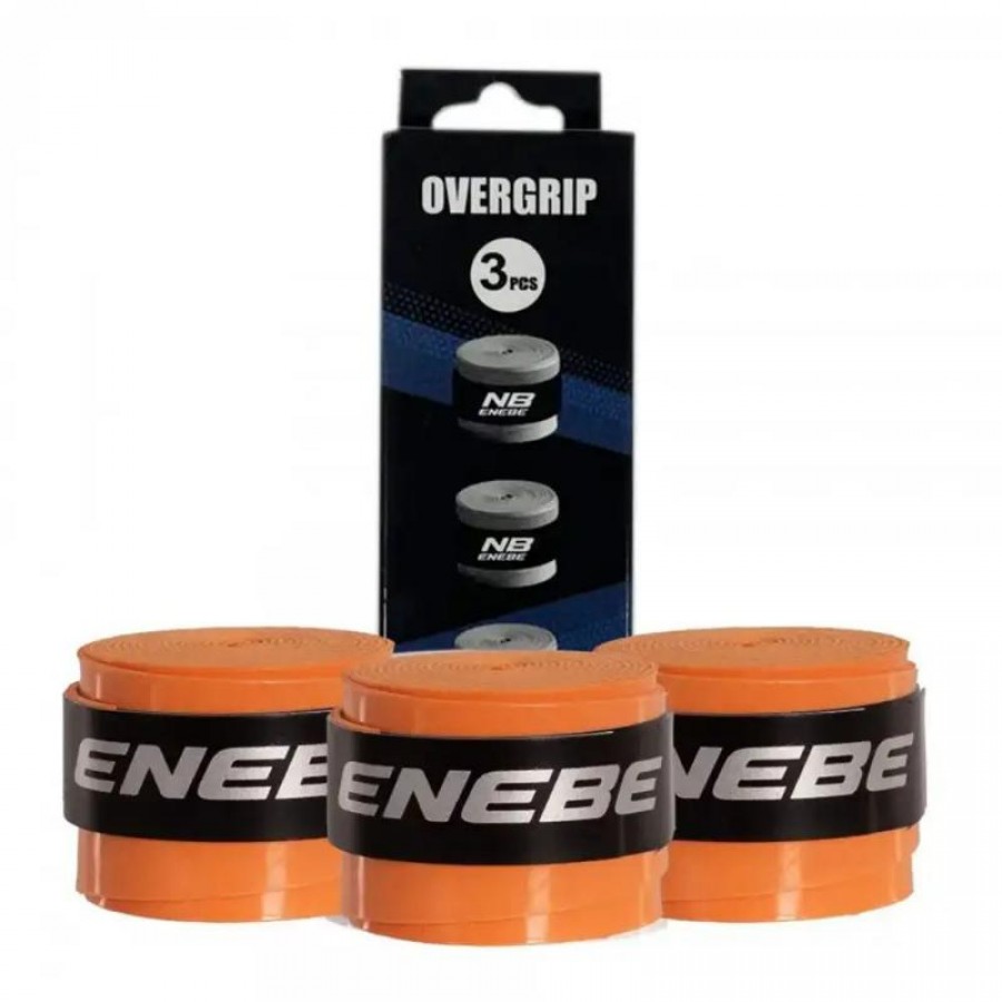 Enebe Plain Fluorescent Orange Grips 3 unités