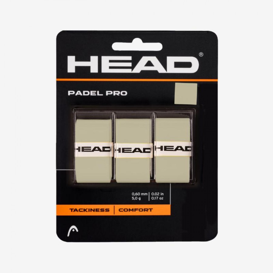 Overgrips Head Padel Pro Grey 3 Units   Offer + Cheap