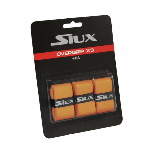 Siux For All Orange Overgrips 3 Unità