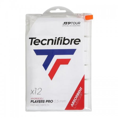 Overgrip Tecnifibre Players Pro Blanco 12 Unidades