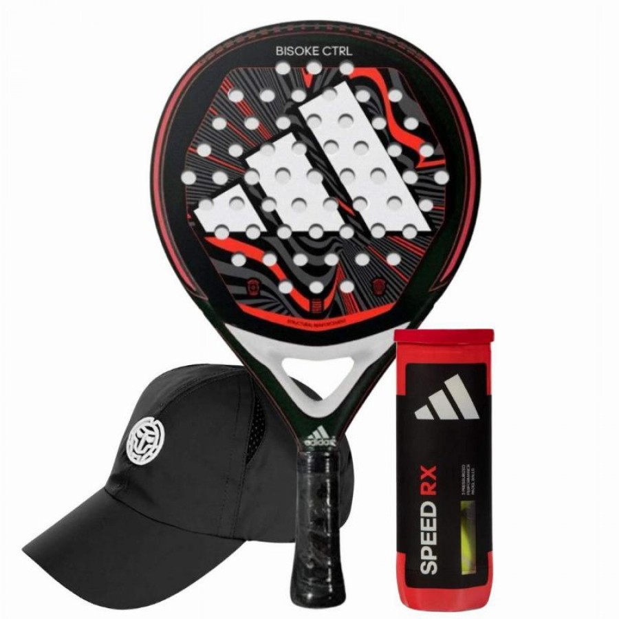 Pack Racchetta Adidas Bisoke Control 2024 con Cappellino e Palline
