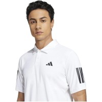 Polo Adidas Club 3 Strisce Bianco Nero