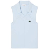 Polo Lacoste Tight Fit Azul Claro Mujer  Offer + Cheap