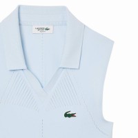 Polo Lacoste Tight Fit Azul Claro Mujer  Offer + Cheap