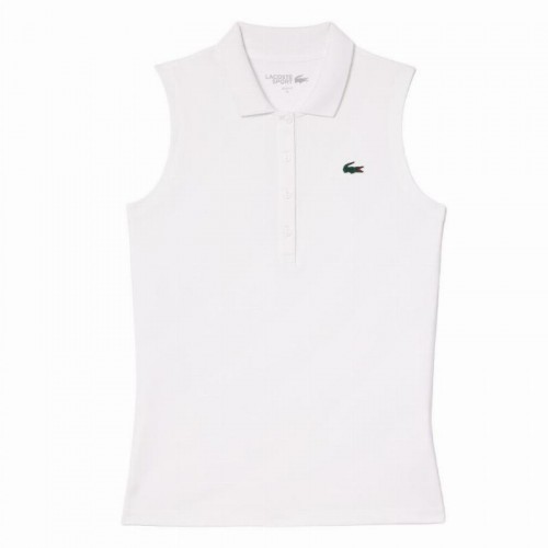 Polo Lacoste Ultra Dry White Donna