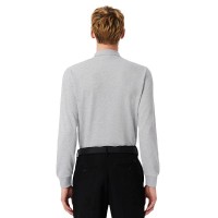 Polo Manga Larga Lacoste Regular Fit Algodon Gris Vigore  Offer + Cheap
