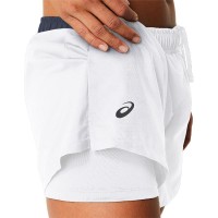 Short Asics Court Blanco Marino Mujer PADELPOINT Short Asics Court Blanco Marino Mujer