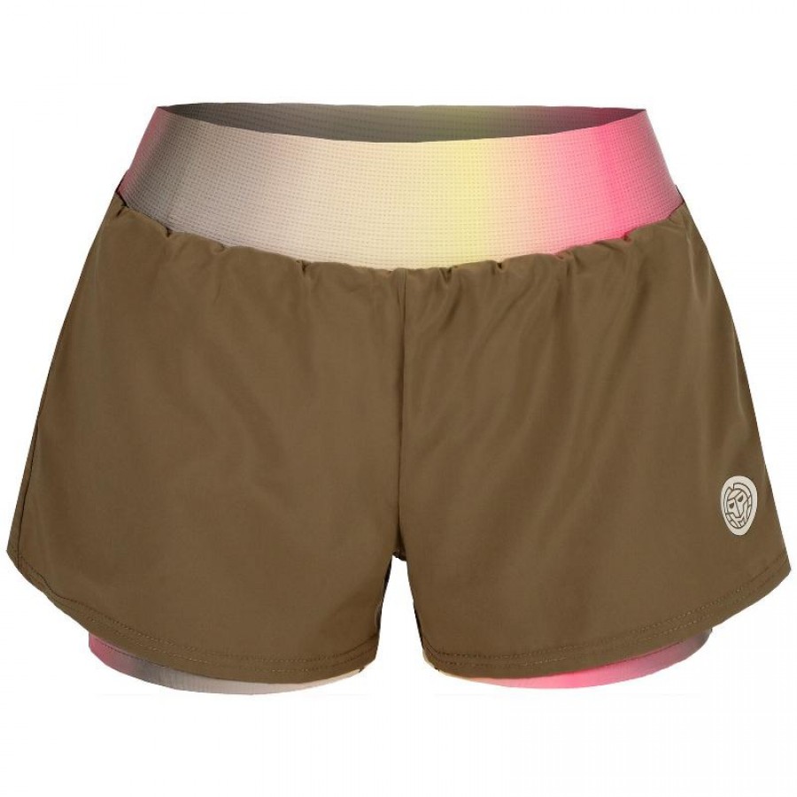 Short Bidi Badu Spectrum Printed 2In1 Marron Amarillo Mujer  Offer + Cheap
