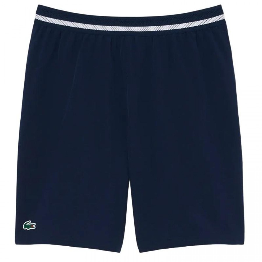 Short Lacoste Novak Djokovic Azul Marino Blanco