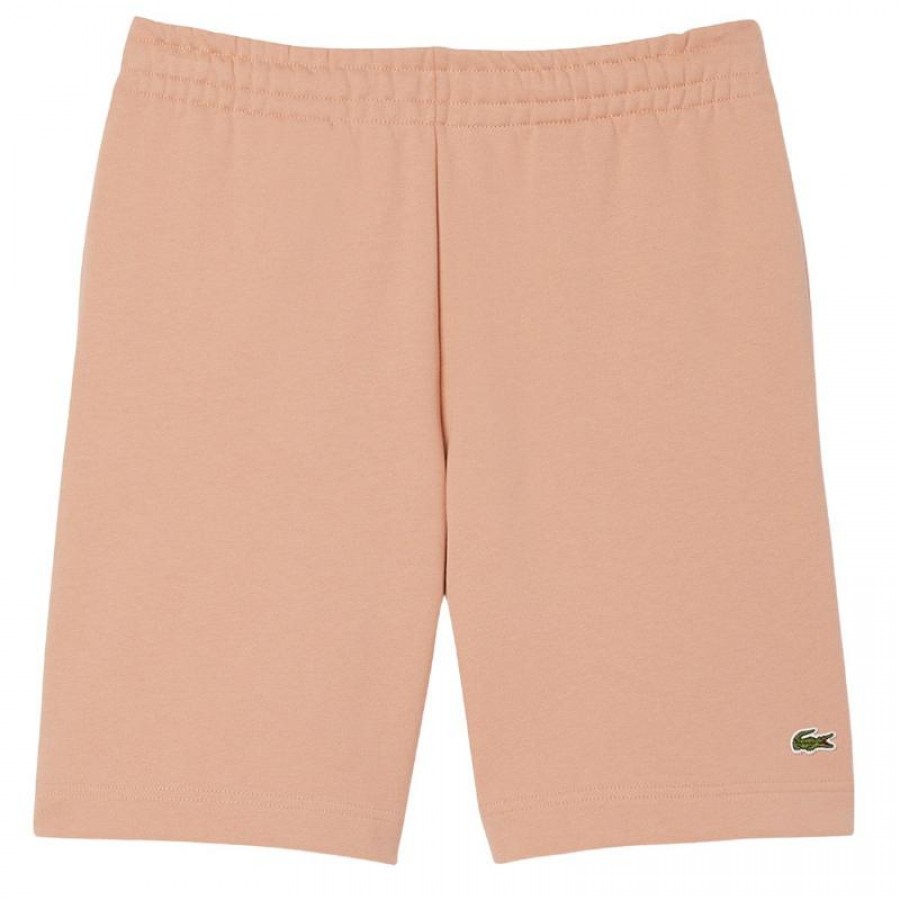 Short Lacoste Regular Fit Beige Coral  Offer + Cheap