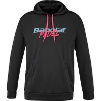 Babolat Padel Hood Felpa Nera Rosa