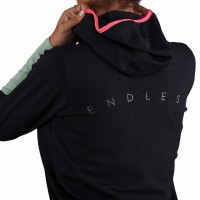 Sudadera Endless Breath Line Negro Verde Forest  Offer + Cheap