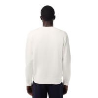 Lacoste White Plush Sweatshirt  Offer + Cheap