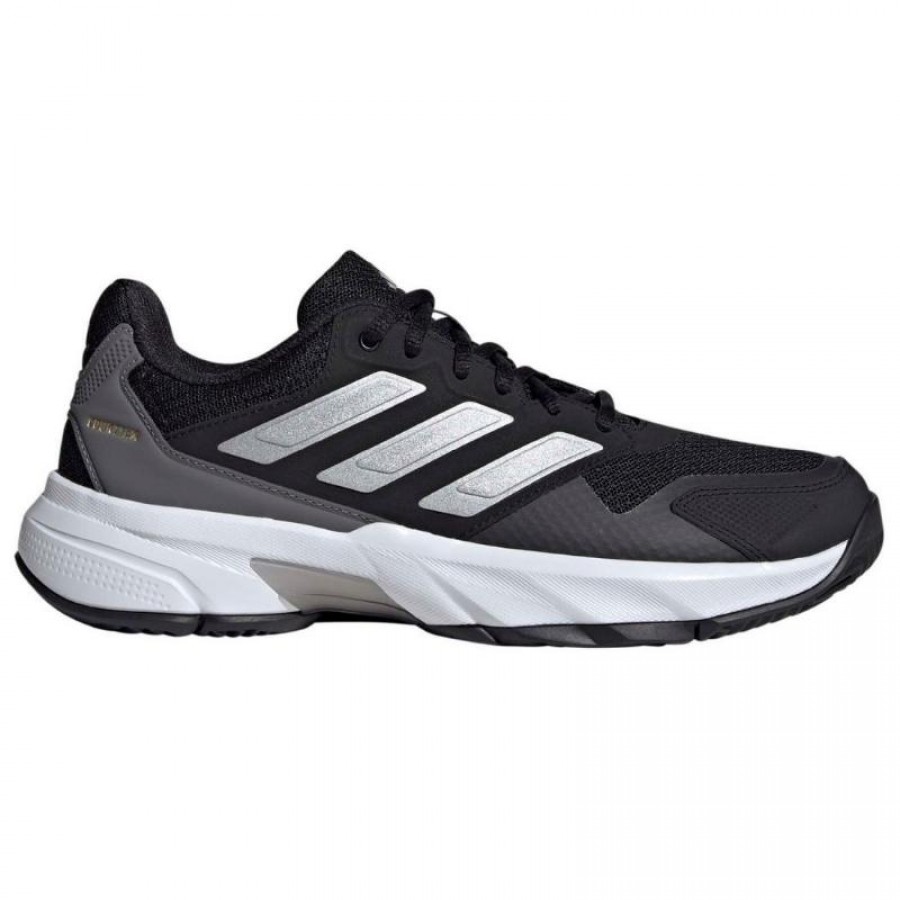 Adidas CourtJam Control 3 Black Silver Grey Women''s Shoes  Offer + Cheap
