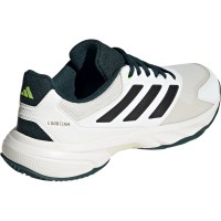 Adidas CourtJam Control Clay White Black Green Sneakers  Offer + Cheap