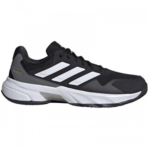 Adidas CourtJam Control Clay Nero Bianca Grigio Scarpe