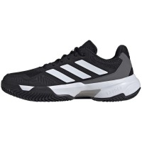 Adidas CourtJam Control Clay Nero Bianca Grigio Scarpe