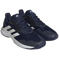 Adidas CourtJam Control Team Sneakers Blu Navy Bianco PADELPOINT Adidas CourtJam Control Team Sneakers Blu Navy Bianco