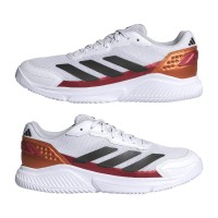 Baskets Adidas Courtquick Padel Cuivre Blanc Rouge