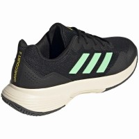 Adidas Game Court Sneakers Nero Verde PADELPOINT Adidas Game Court Sneakers Nero Verde