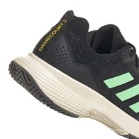 Adidas Game Court Sneakers Nero Verde PADELPOINT Adidas Game Court Sneakers Nero Verde