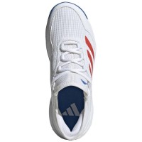 Adidas Ubersonic 4 White Junior Red Sneakers  Offer + Cheap