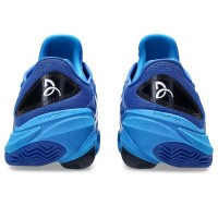 Asics Court FF 3 Novak Clay Blue Black Silver Sneakers  Offer + Cheap